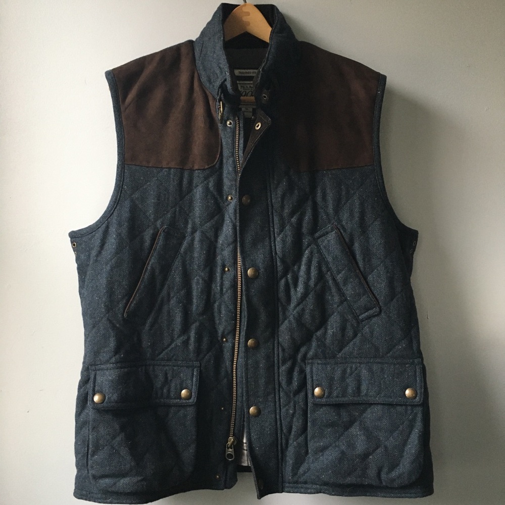 JOS A BANK | Men’s Vest Blue Tweed